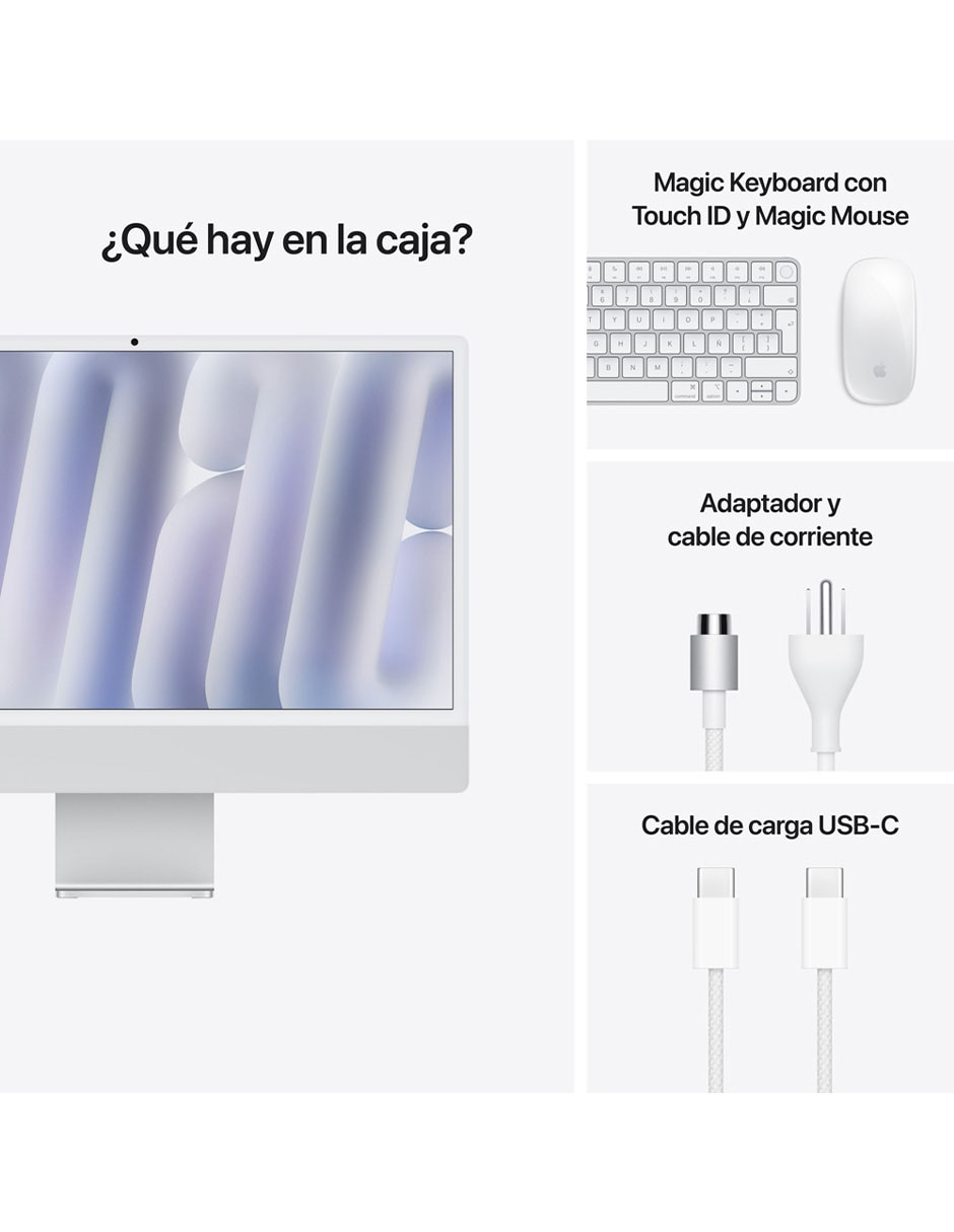 iMac 24 pulgadas M4 16 GB RAM 512 GB SSD 5