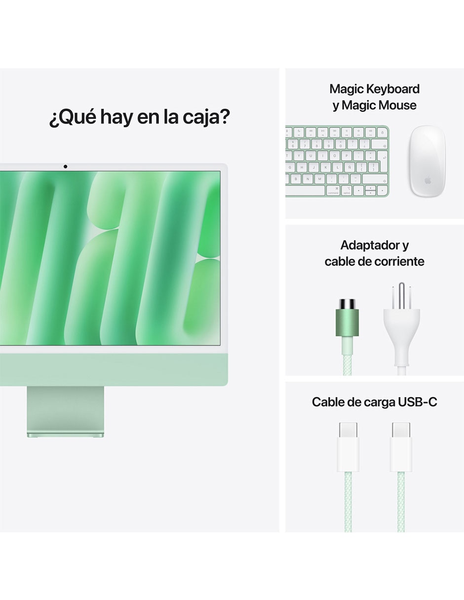 iMac 24 pulgadas M4 16 GB RAM 256 GB SSD 5