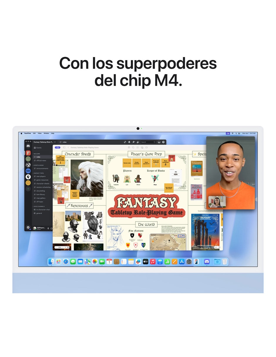 iMac 24 pulgadas M4 Integrada 16 GB RAM 256 GB SSD 4