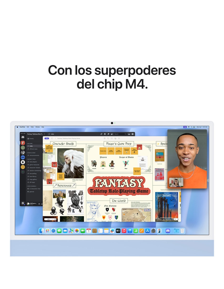 iMac 24 pulgadas M4 16 GB RAM 256 GB SDD 4