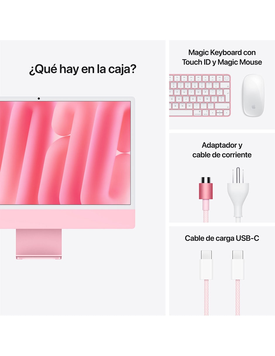 iMac 24 pulgadas M4 16 GB RAM 256 GB SSD 5
