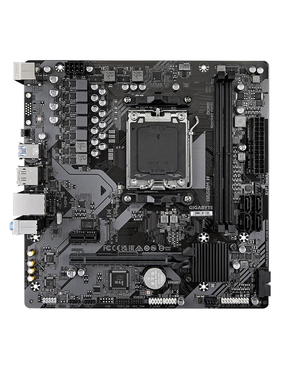 Tarjeta madre B650M H AM5 DDR5 compatible con procesador AMD