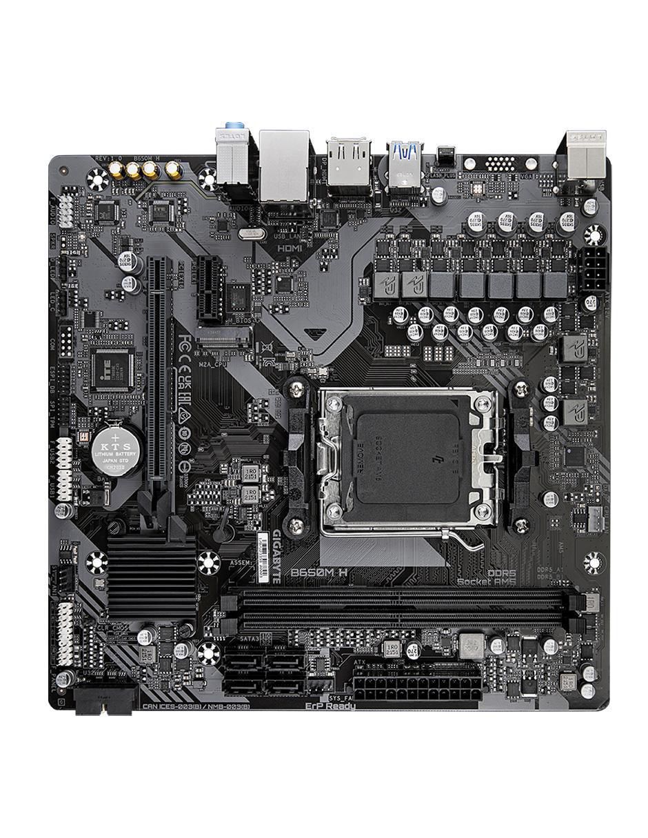 Tarjeta madre B650M H AM5 DDR5 compatible con procesador AMD 3
