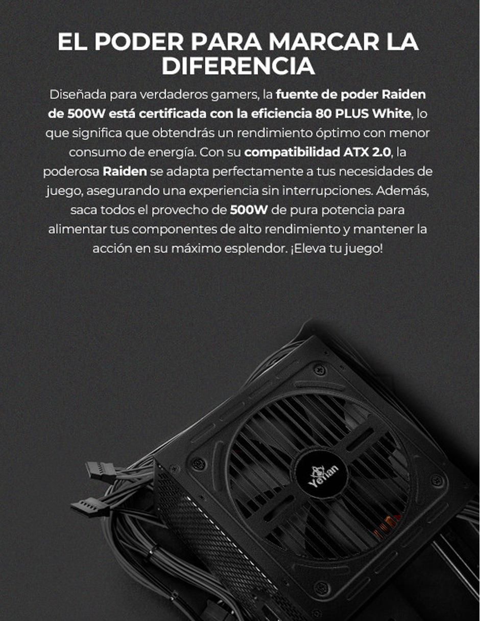 Fuente de poder YFW-50020-01 500W_80WH 10