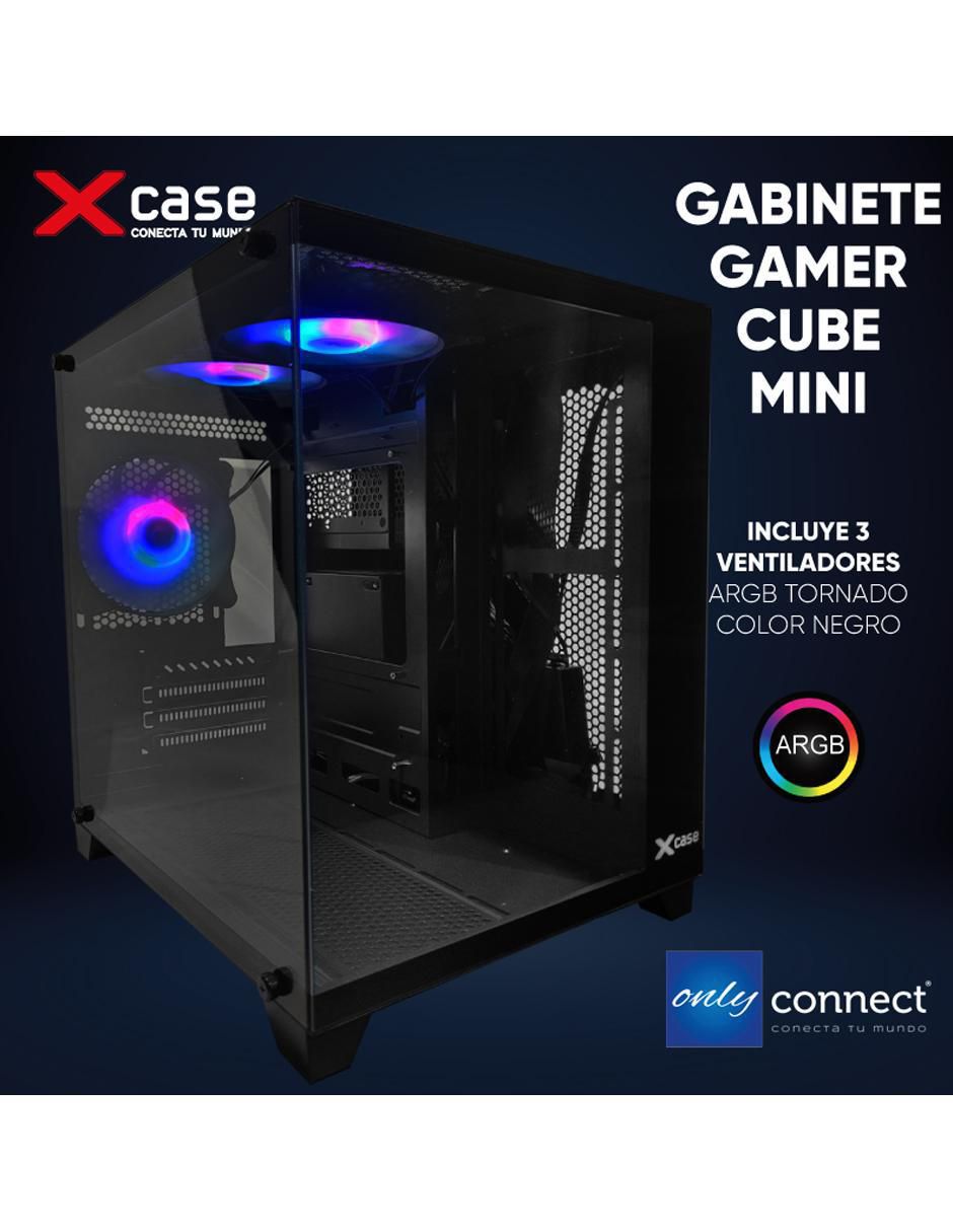 Kit de gabinete gamer xcase cube 3 ventiladores