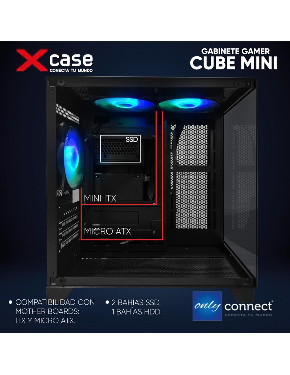 Kit de gabinete gamer xcase cube 3 ventiladores
