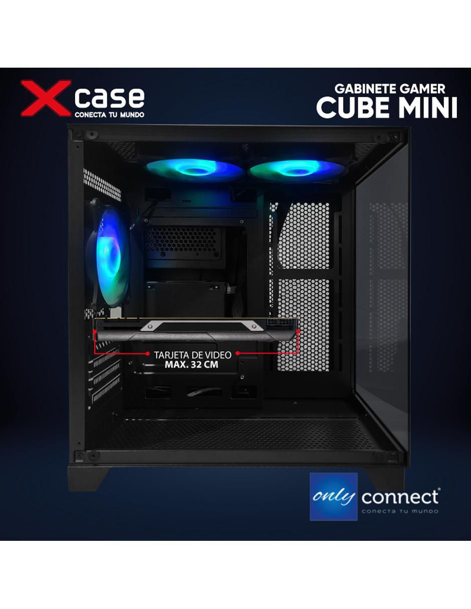 Kit de gabinete gamer xcase cube 3 ventiladores
