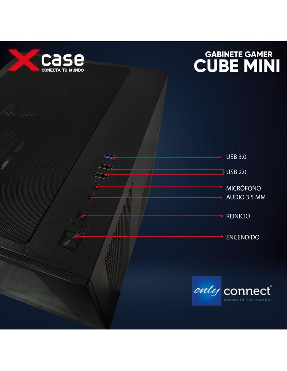 Kit de gabinete gamer xcase cube 3 ventiladores
