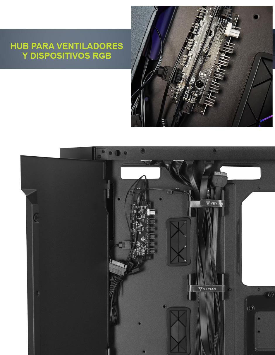 Gabinete de computadora YCF-EPMIR-X1 Mirage X 6