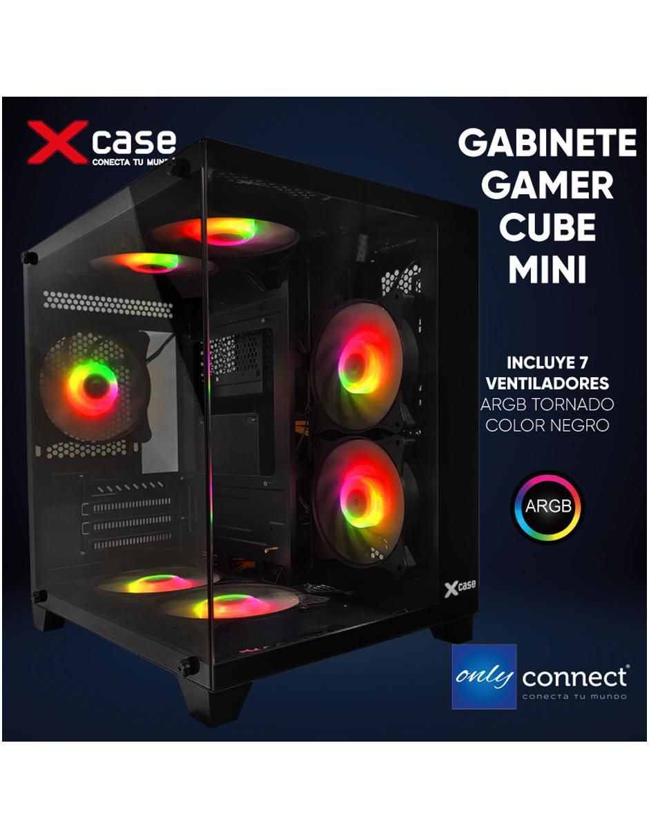 Kit de gabinete gamer Xcase Cube 7 ventiladores