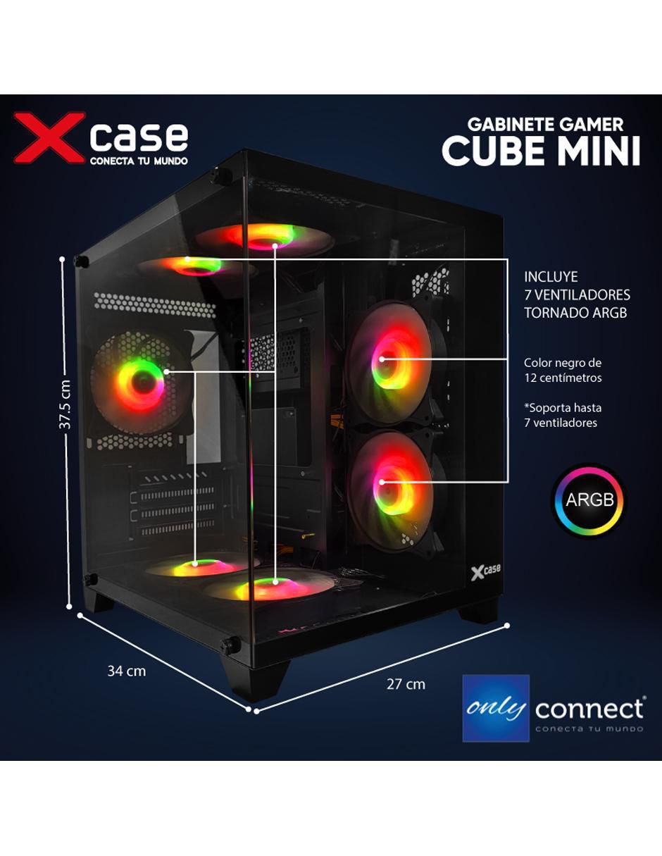Kit de gabinete gamer Xcase Cube 7 ventiladores