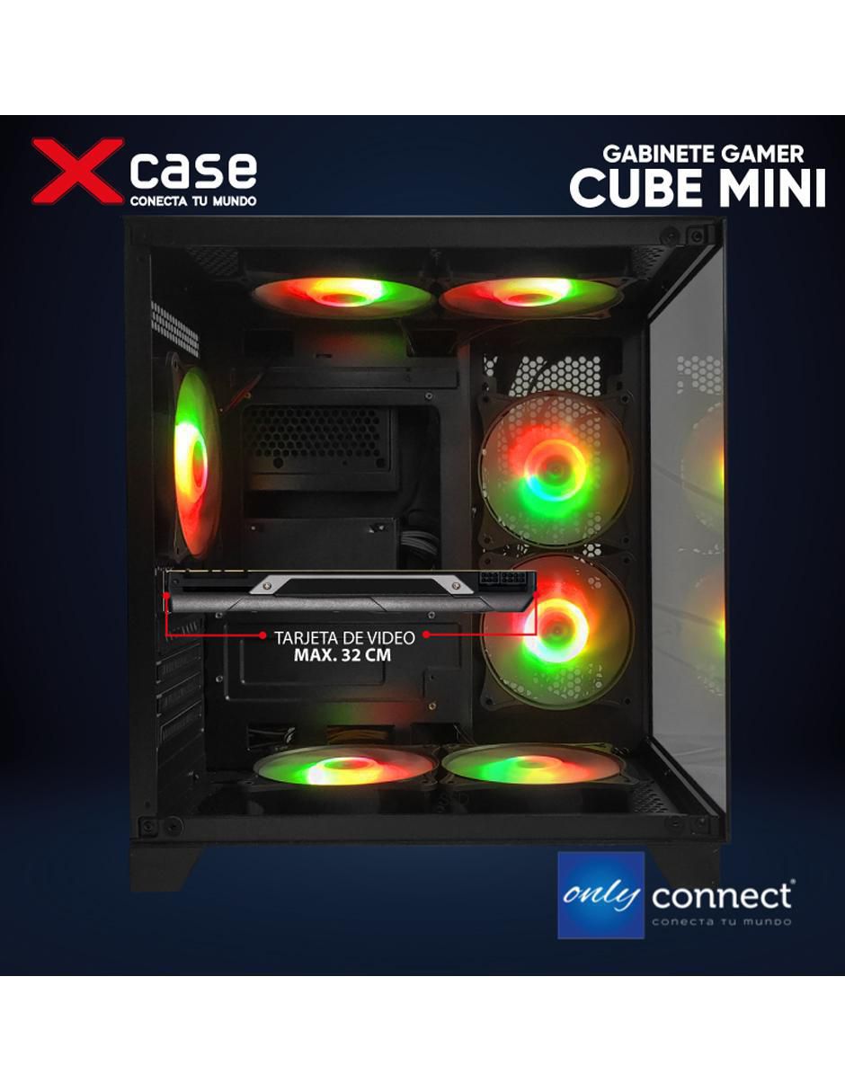 Kit de gabinete gamer Xcase Cube 7 ventiladores