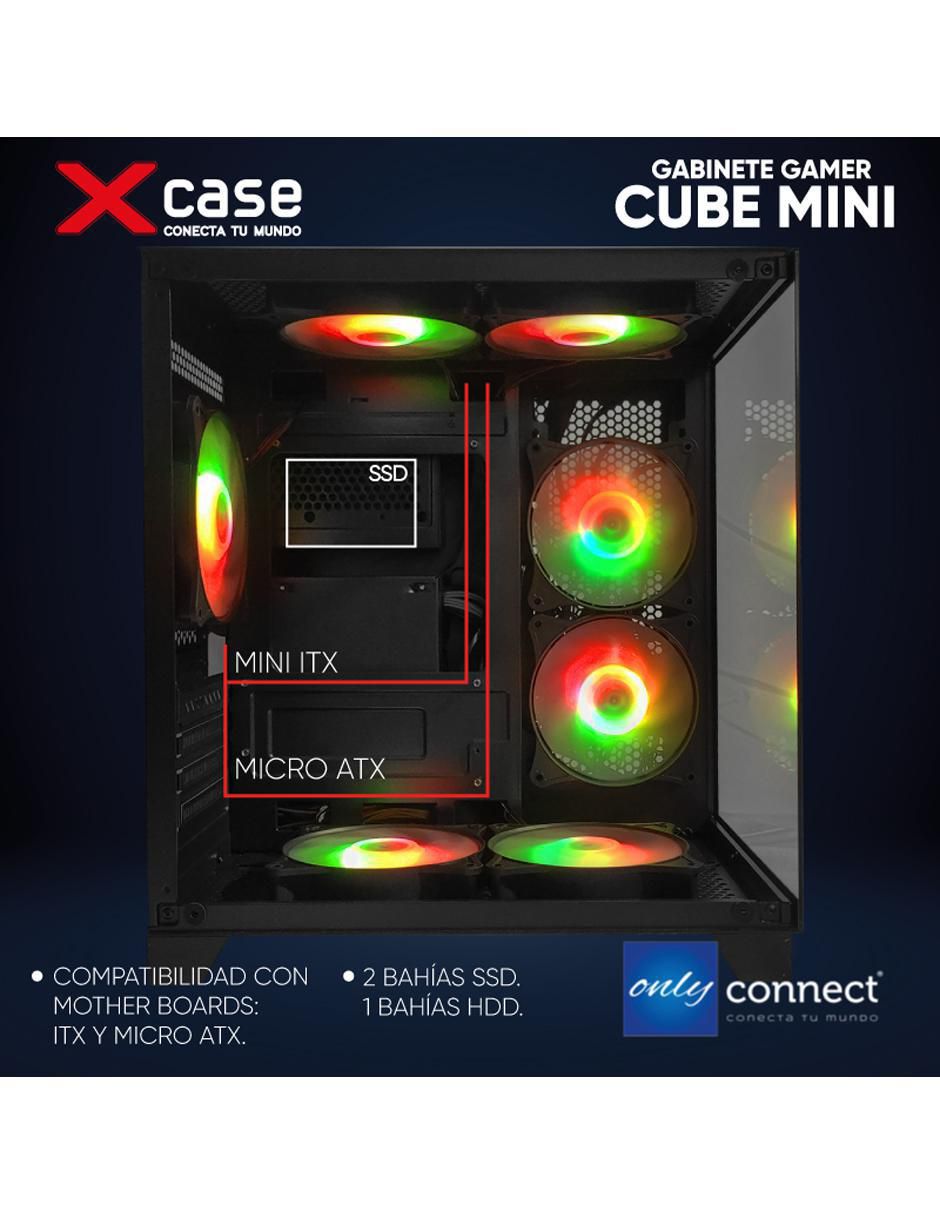 Kit de gabinete gamer Xcase Cube 7 ventiladores