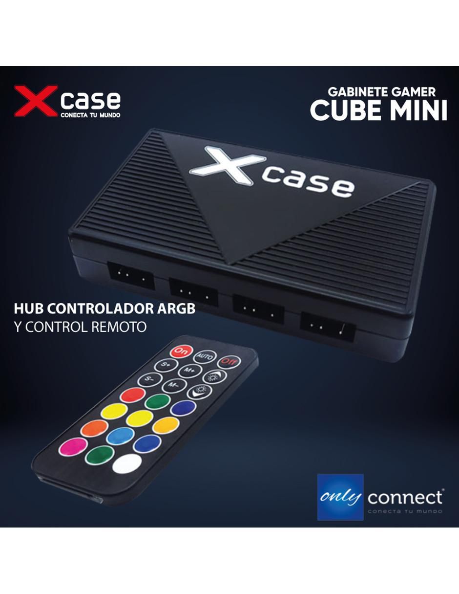 Kit de gabinete gamer Xcase Cube 7 ventiladores