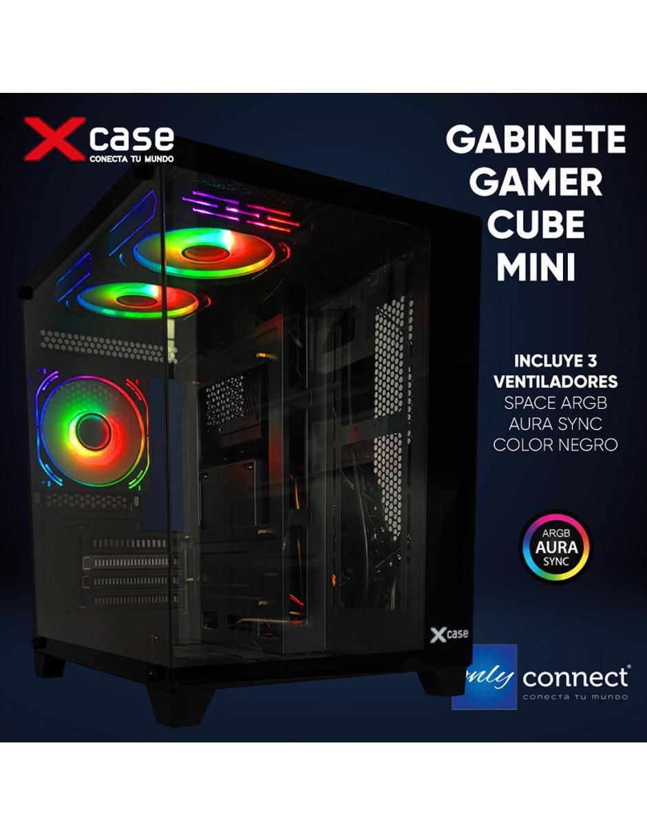 Kit de gabinete gamer xcase 3 ventiladores space