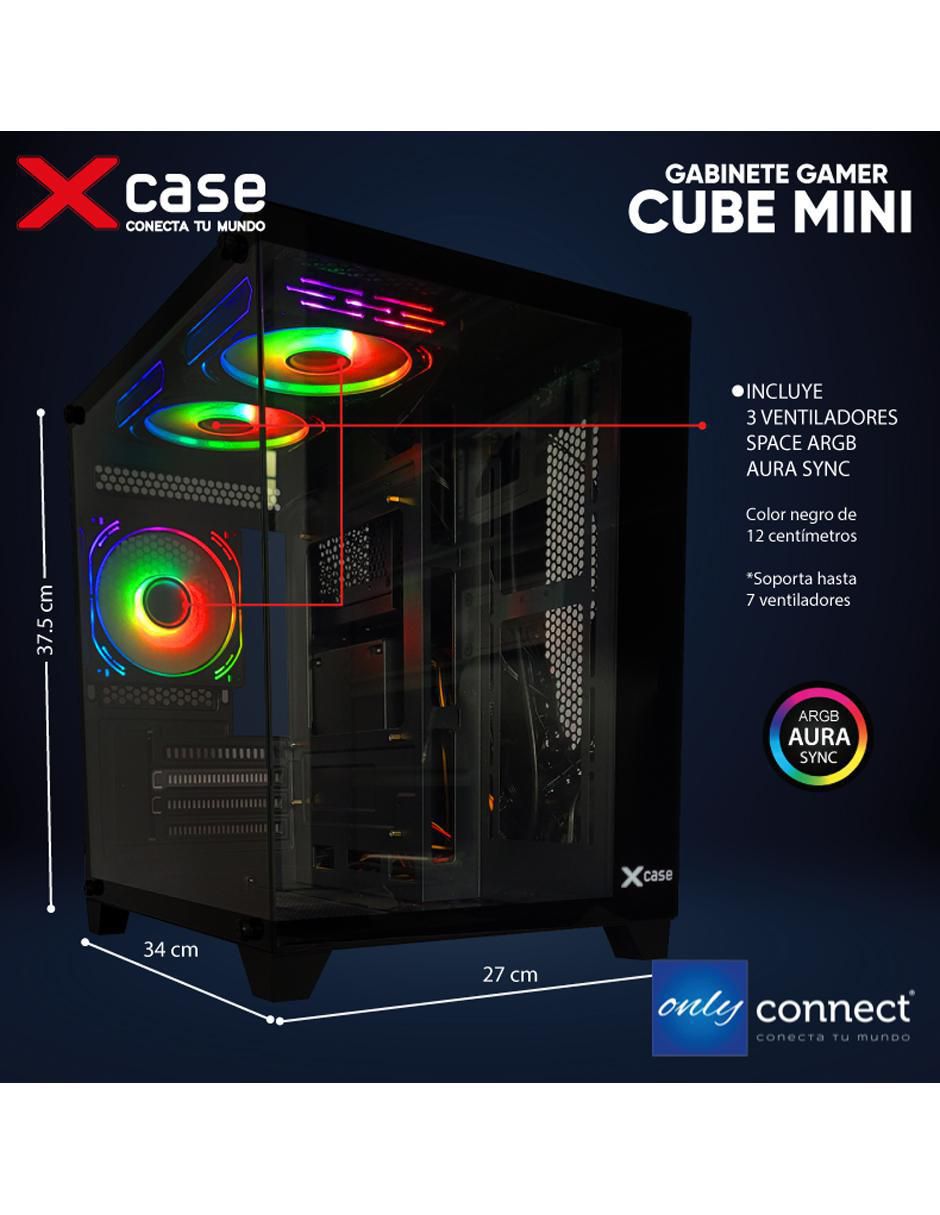 Kit de gabinete gamer xcase 3 ventiladores space