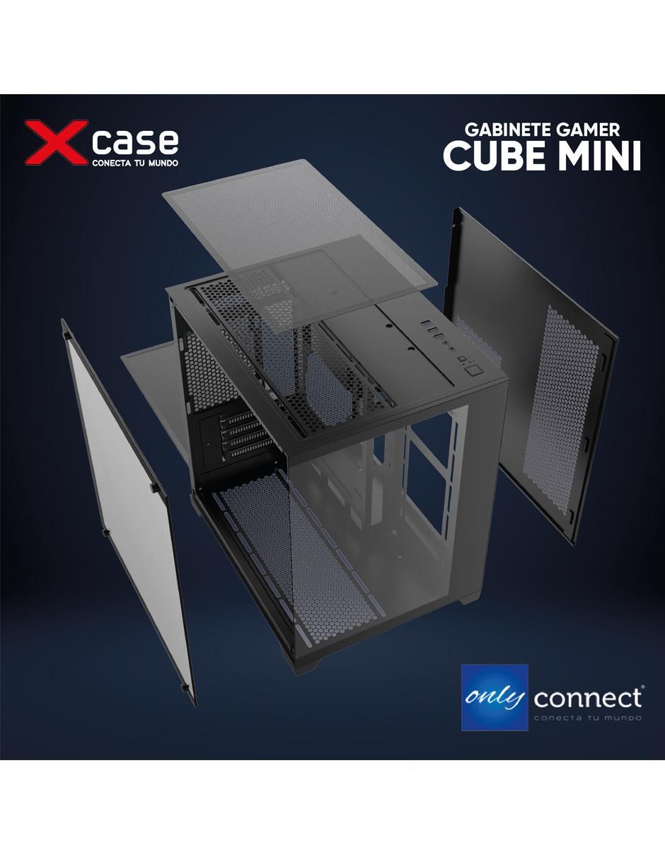 Kit de gabinete gamer xcase 3 ventiladores space