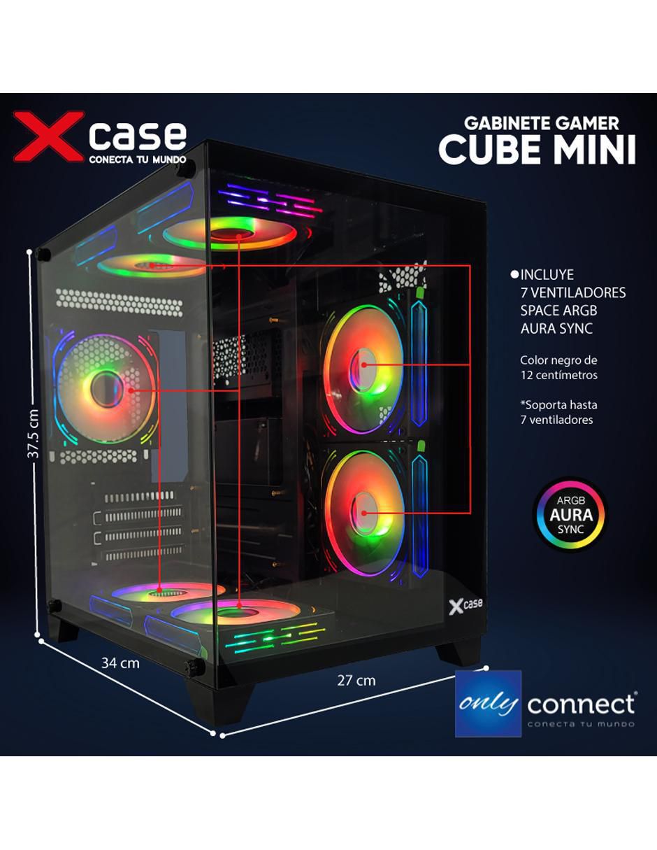 Kit de gabinete gamer xcase 7 ventiladores space
