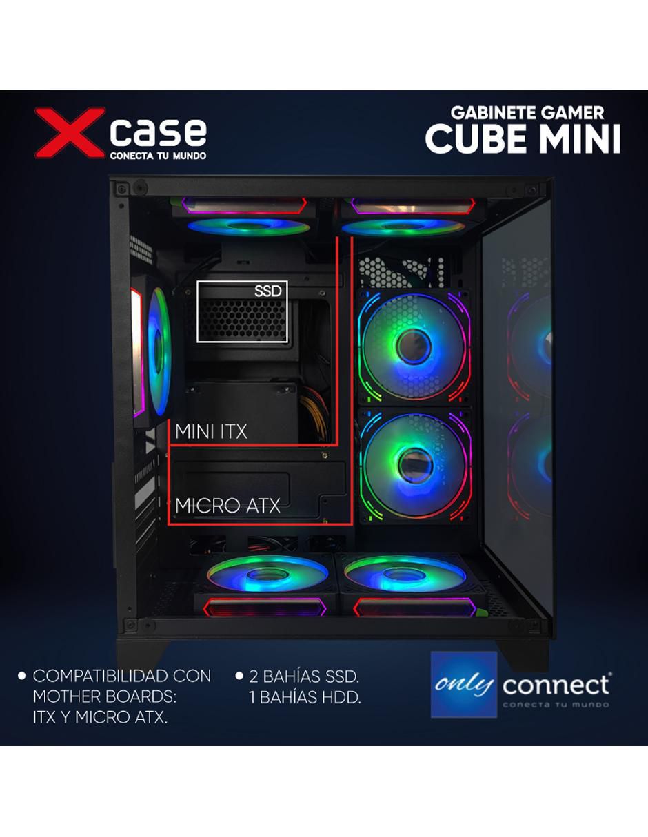 Kit de gabinete gamer xcase 7 ventiladores space