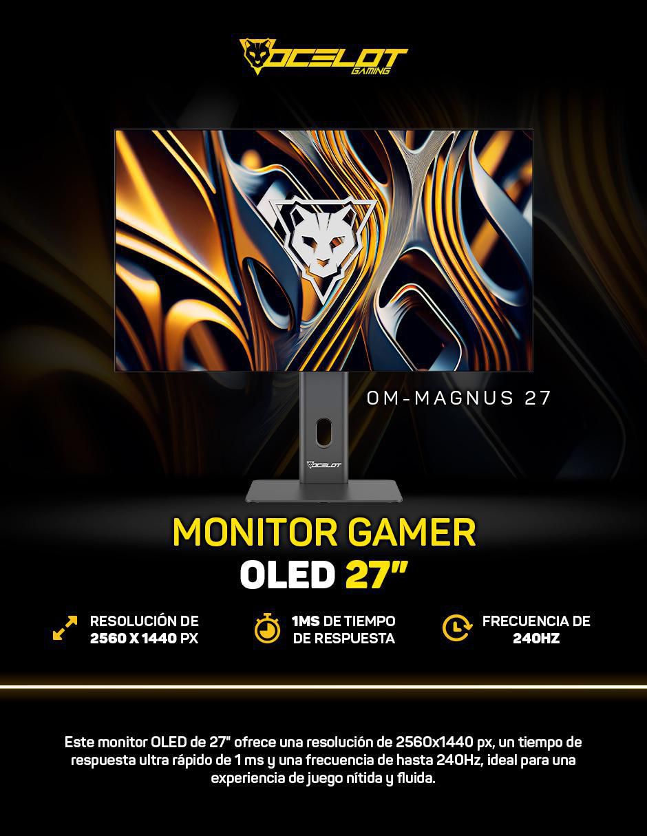 Monitor gamer standard 2K 27 pulgadas OM-Magnus 27 11