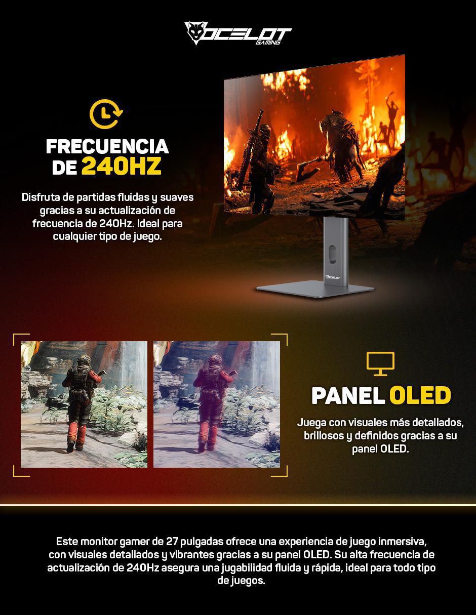 Monitor gamer standard 2K 27 pulgadas OM-Magnus 27 9