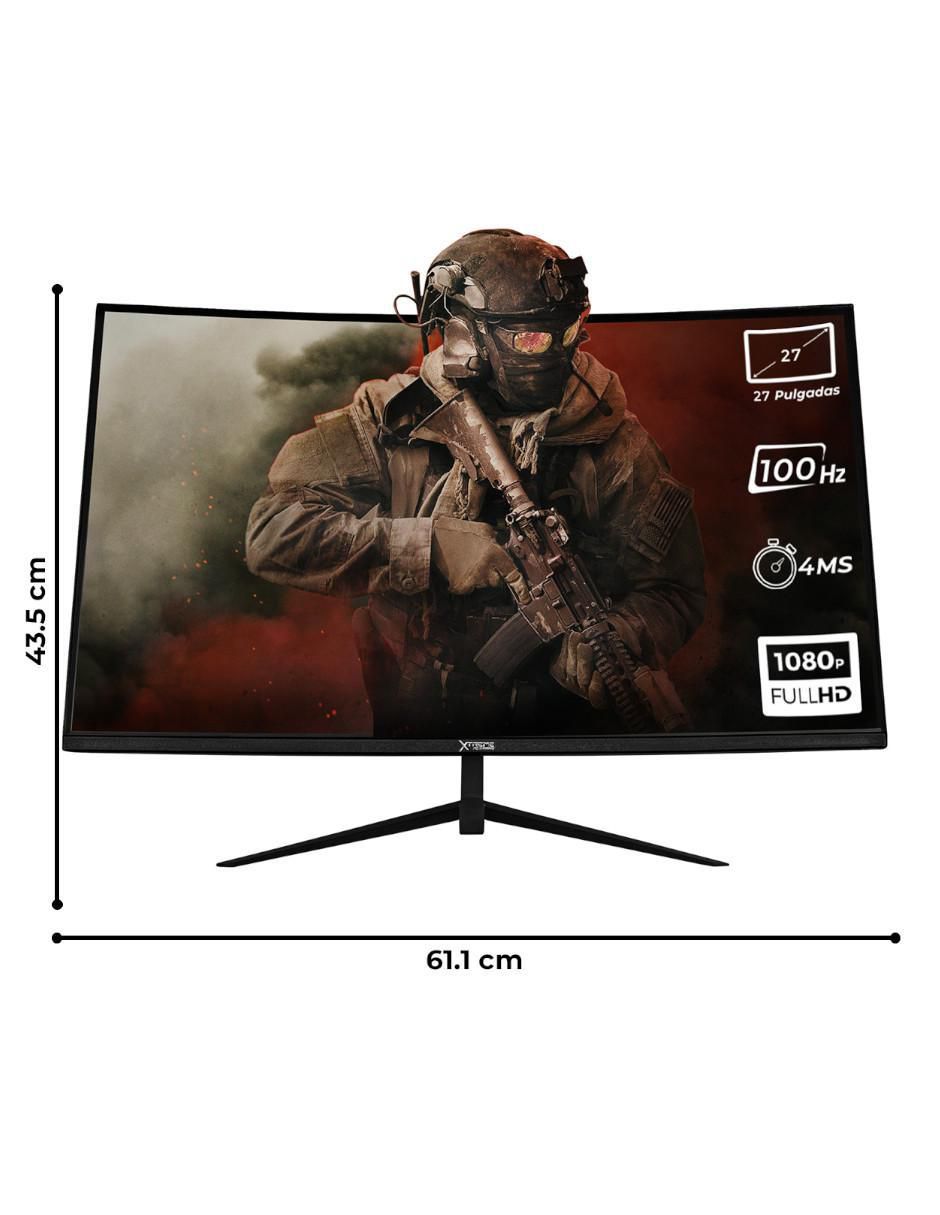 Monitor gamer xtreme pc gaming full hd 27 pulgadas clarity
