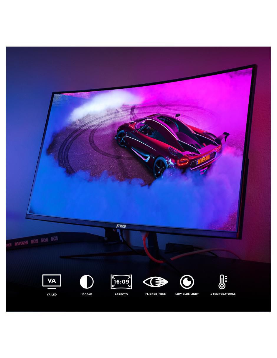 Monitor gamer xtreme pc gaming full hd 27 pulgadas clarity