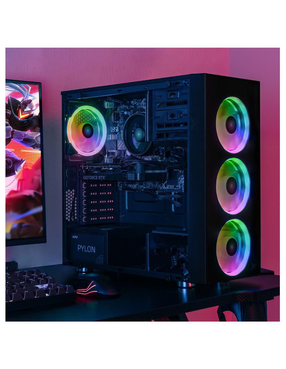 Computadora gamer xtpcr532gb4060mdb 23.8 pulgadas full HD AMD Ryzen 5 Nvidia geforce rtx 5060 16 GB RAM 500 GB SSD 14