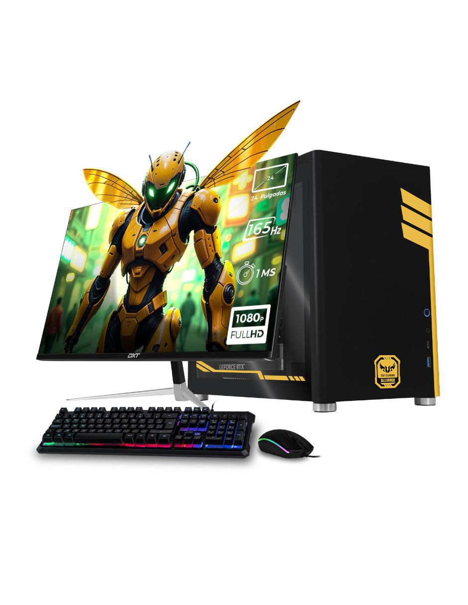 Computadora gamer XTPCR516GB4060MTB 24 pulgadas Full HD AMD Ryzen 5 NVIDIA GeForce RTX 4060 16 GB RAM 1 TB SSD