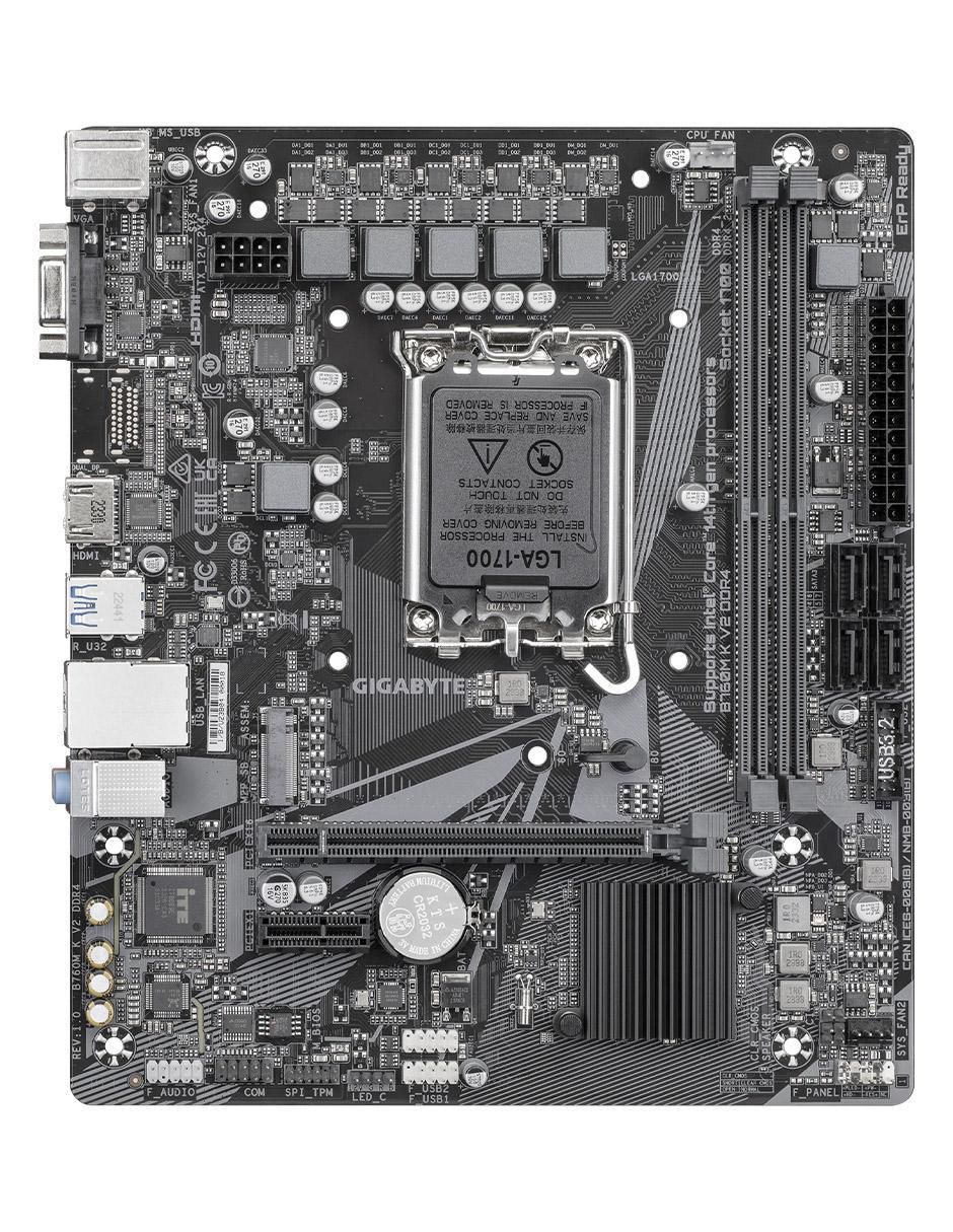 Tarjeta madre B760M K V2 compatible con procesador Intel