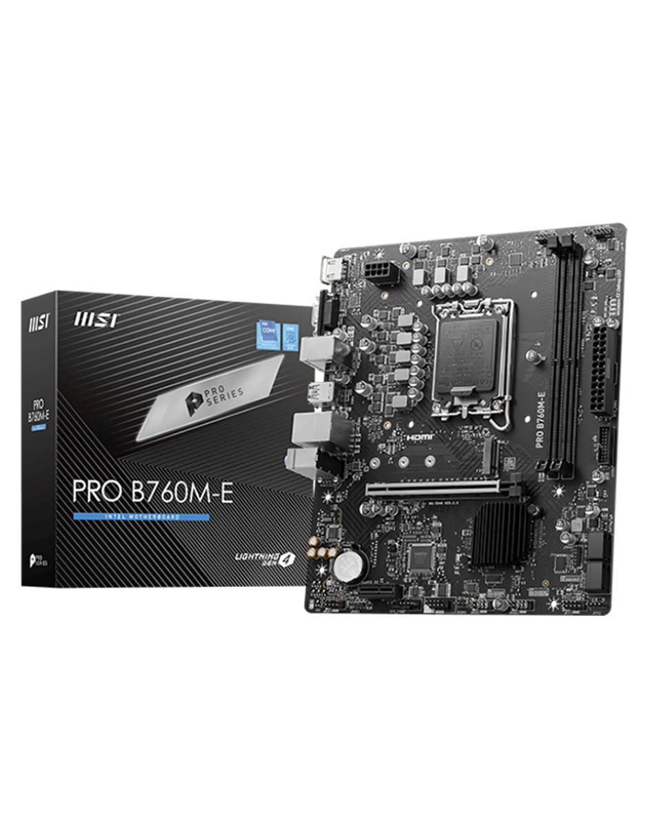 Tarjeta madre Pro B760m-E 14VA compatible con procesador Intel 6