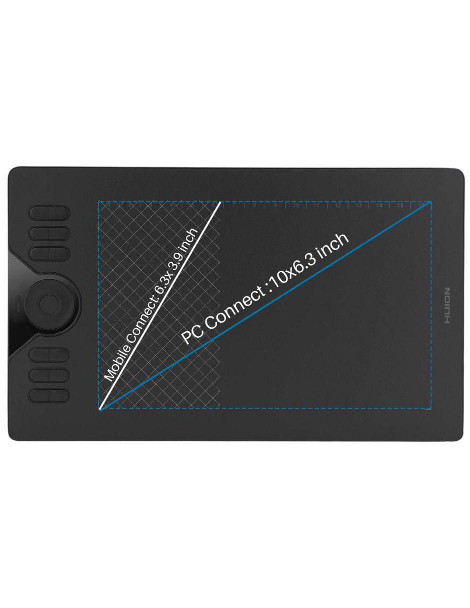 Tableta gráfica HS610 HD+ 2