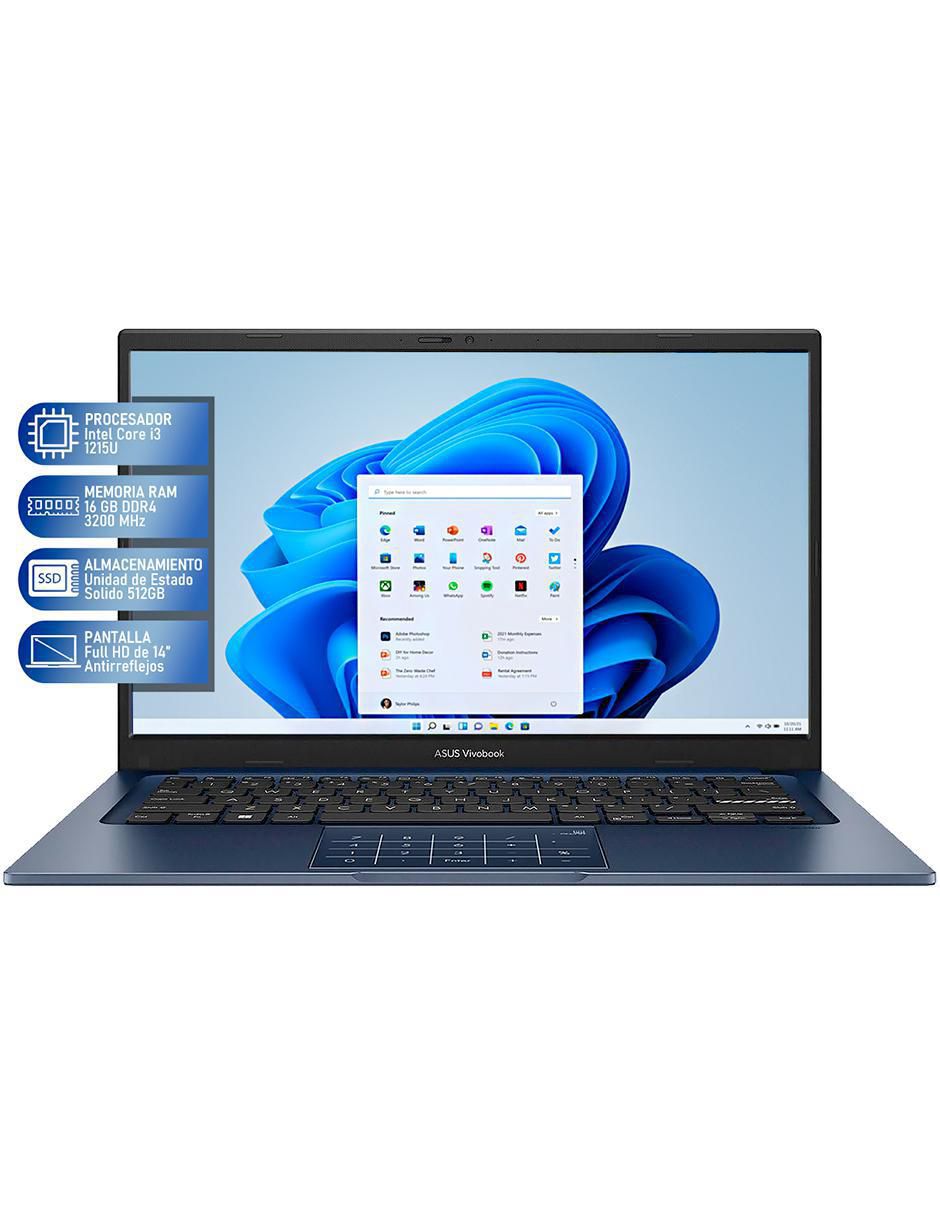 Laptop Vivobook 14 pulgadas Full HD Intel Core i3 Intel UHD 16 GB RAM 512 GB SSD 2