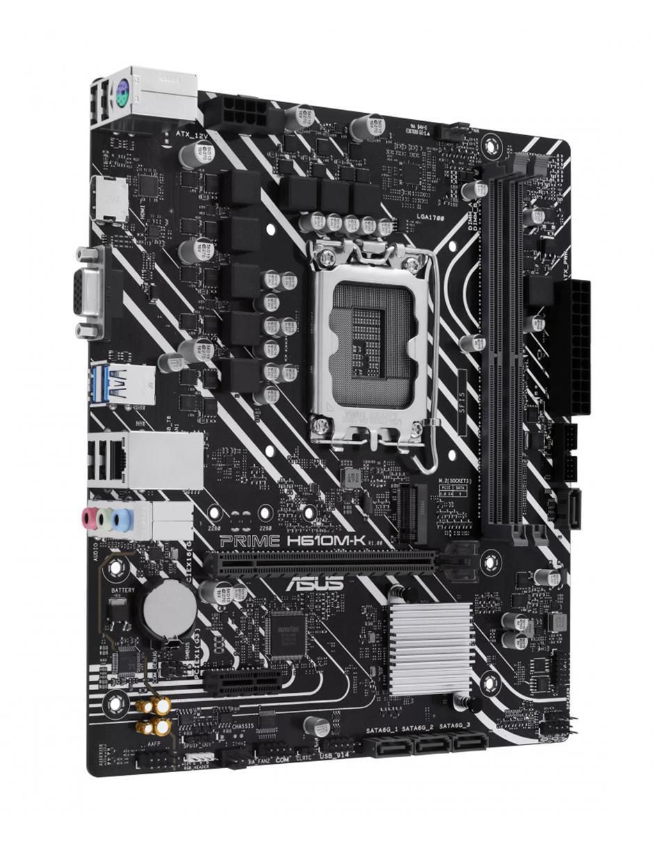 Tarjeta madre H610M-K 90MB1GA0-M0EAY compatible con procesador Intel 2