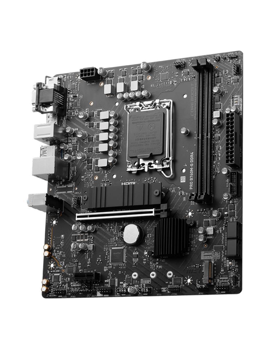 Tarjeta madre Pro B760m-g DDR4 con procesador Intel 2