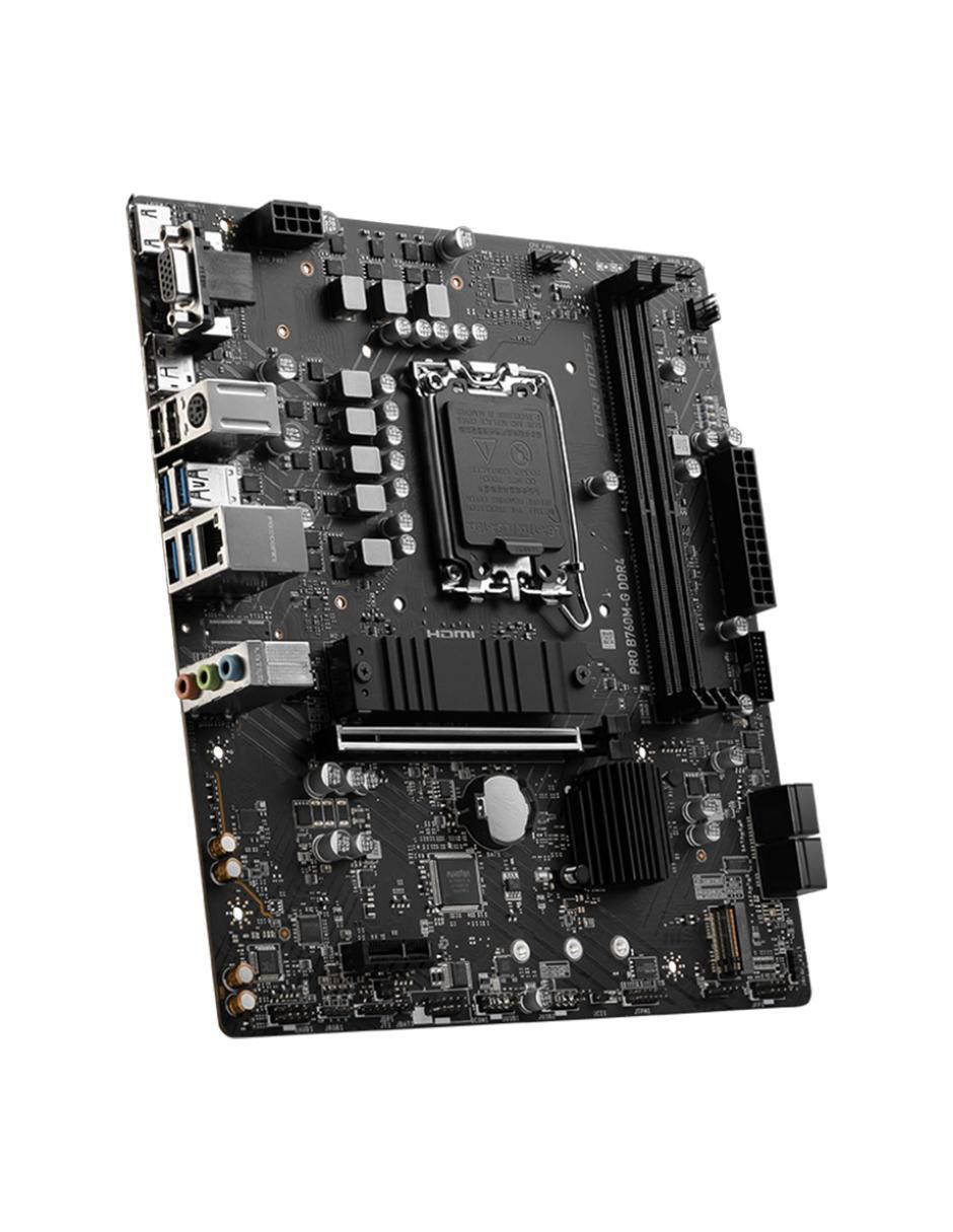 Tarjeta madre Pro B760m-g DDR4 con procesador Intel 3