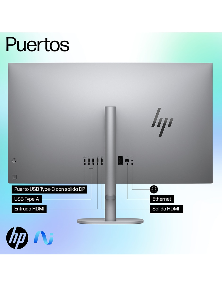 Computadora all in one OmniStudio X AIO 32-C0000LA 31.5 pulgadas 4K/UHD Intel core ultra 7 NVIDIA GeForce RTX 4050 16 GB RAM 1 TB SSD 13