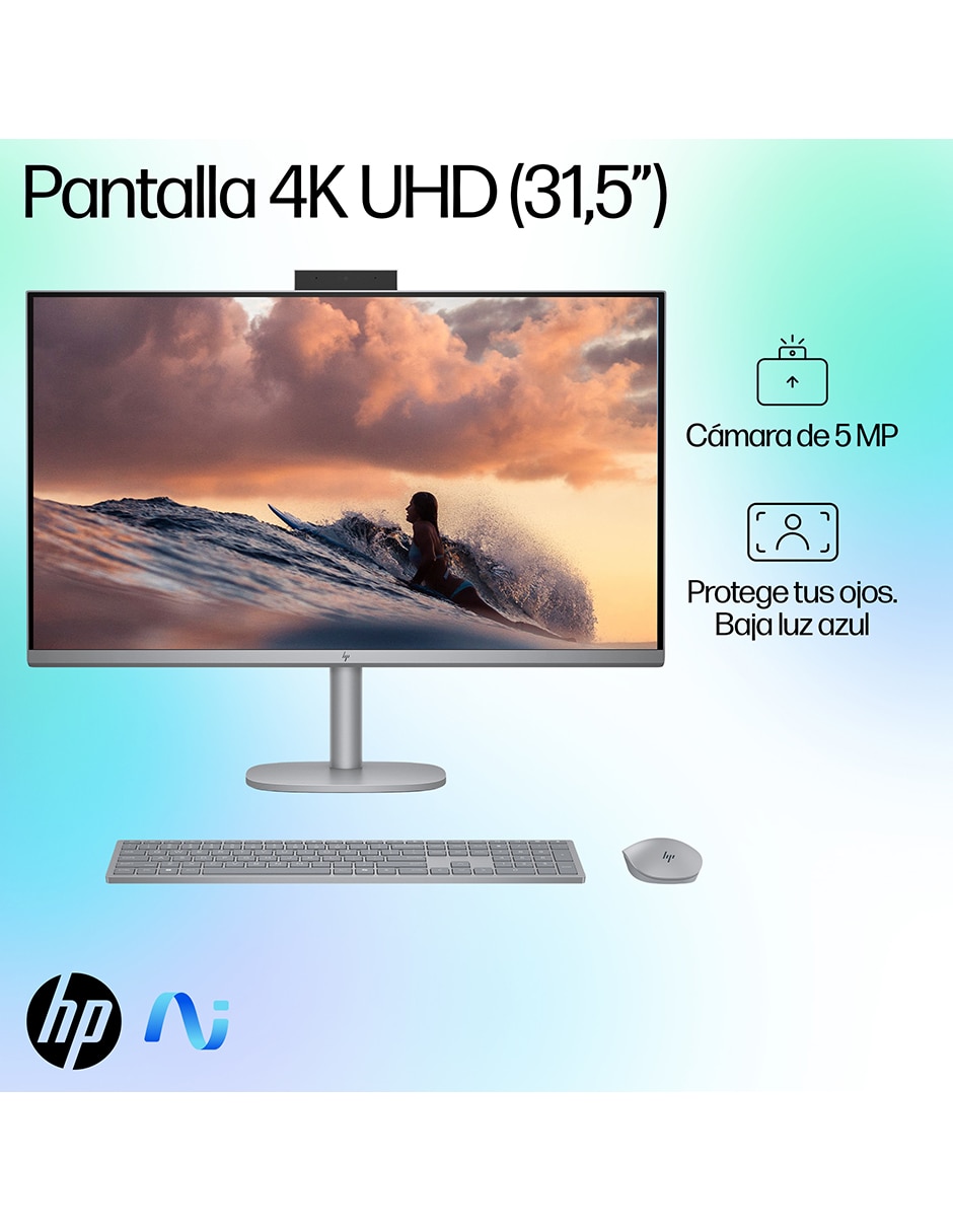 Computadora all in one OmniStudio X AIO 32-C0000LA 31.5 pulgadas 4K/UHD Intel core ultra 7 NVIDIA GeForce RTX 4050 16 GB RAM 1 TB SSD 14