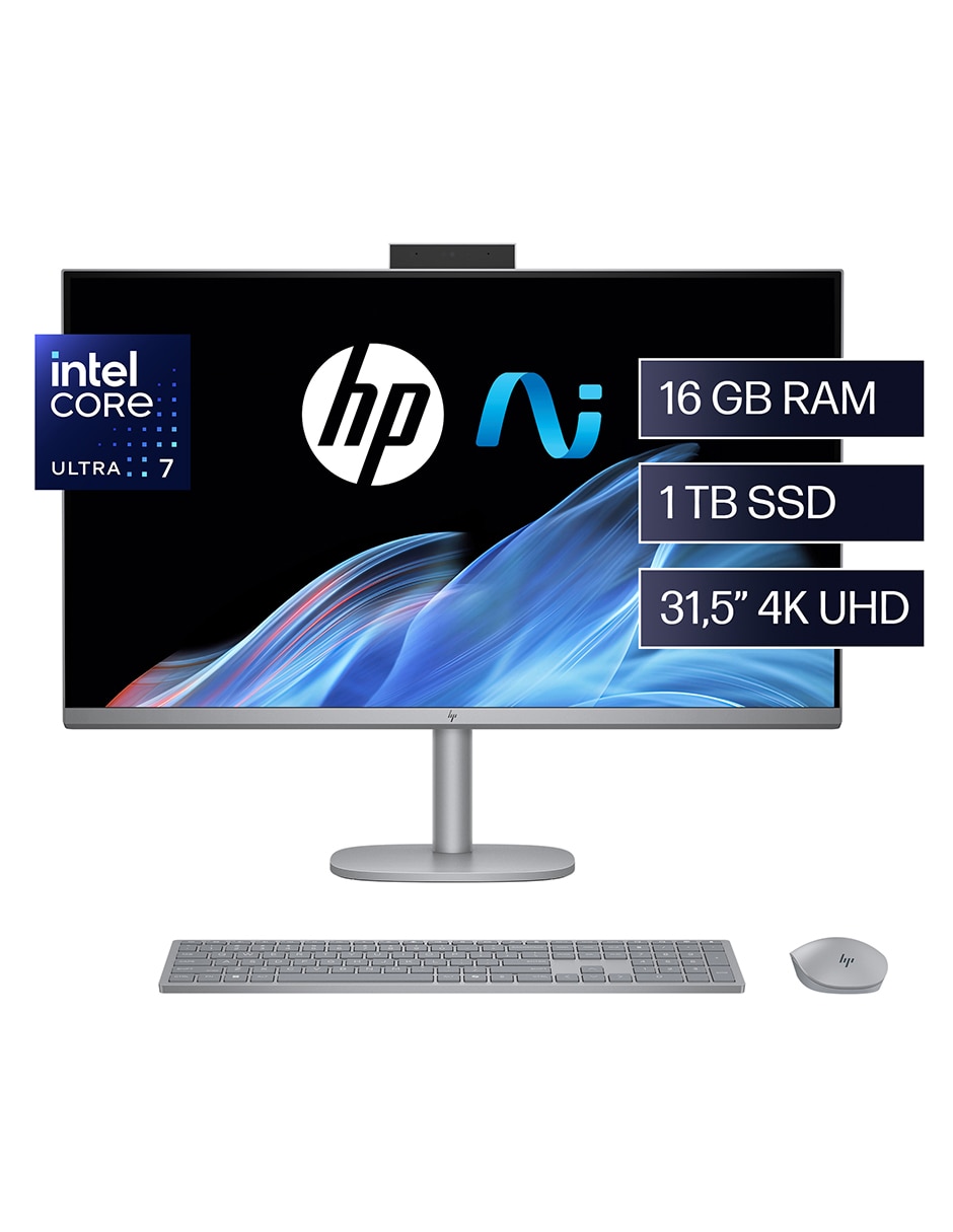 Computadora all in one OmniStudio X AIO 32-C0000LA 31.5 pulgadas 4K/UHD Intel core ultra 7 NVIDIA GeForce RTX 4050 16 GB RAM 1 TB SSD 2