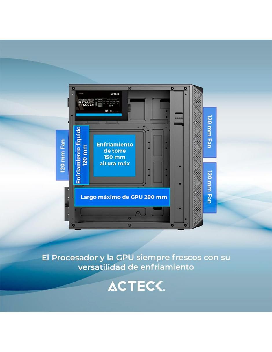Gabinete acteck doom pro mesh gi730m