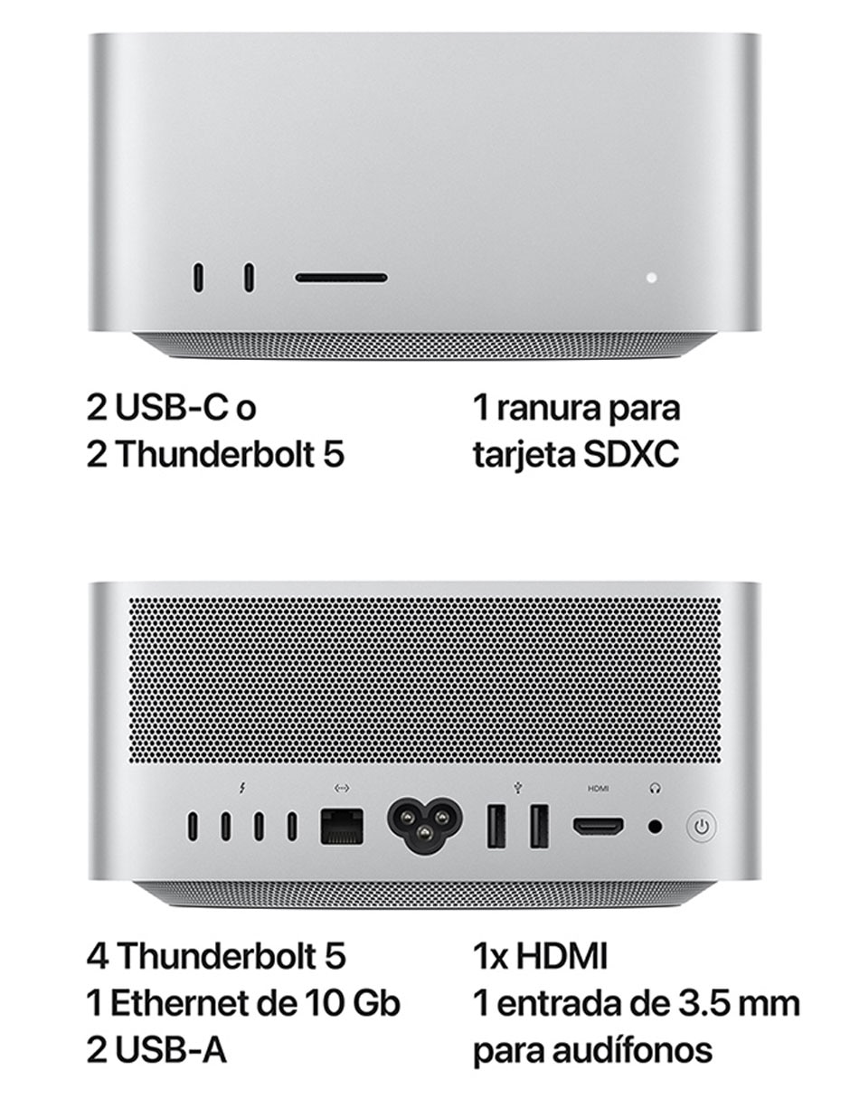 Mac Mini M4 36 GB RAM 512 GB SSD plateado 4
