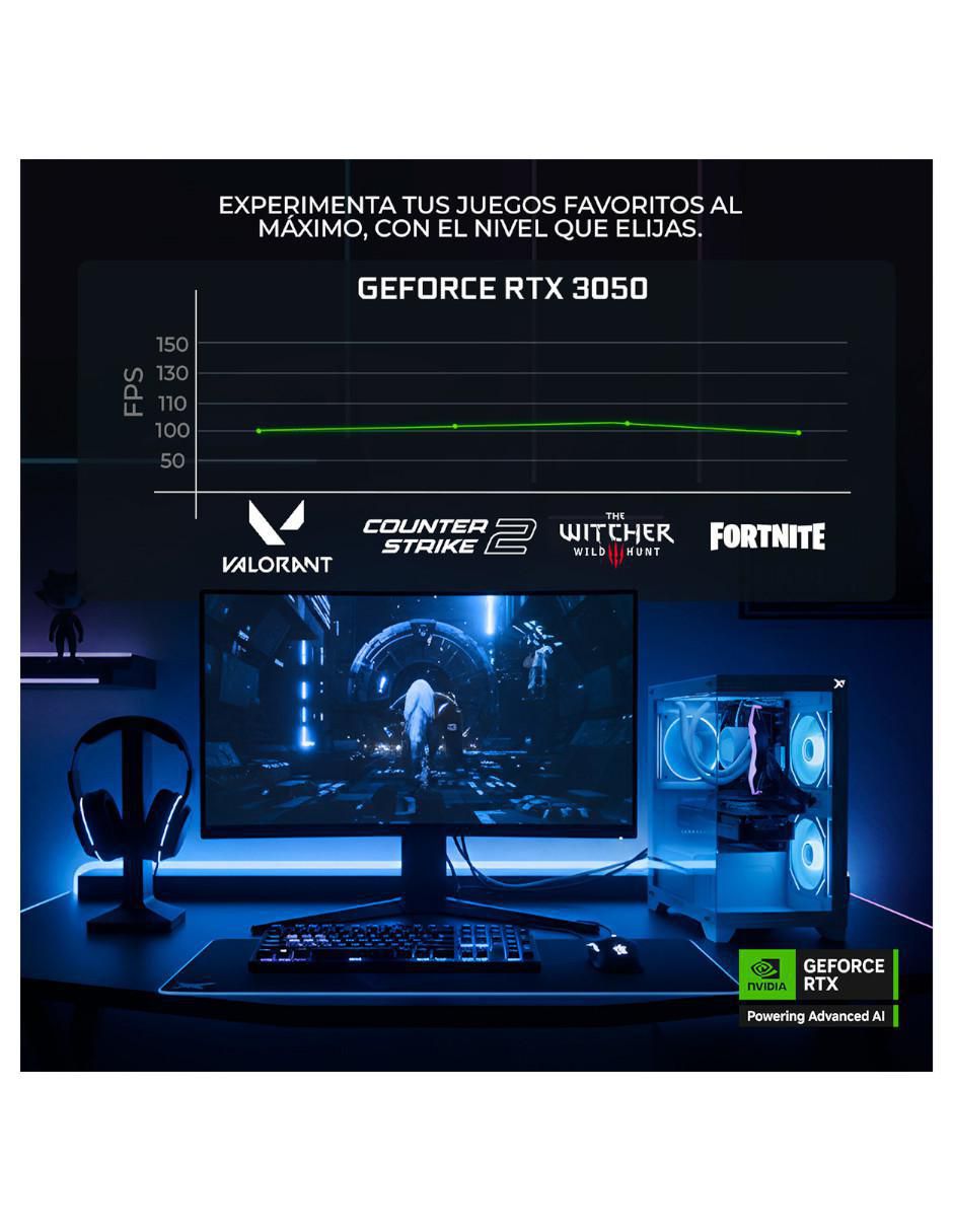 Computadora gamer XTPCR516GB3050DP AMD Ryzen 5 NVIDIA GeForce RTX 3050 16 GB RAM 1 TB SSD 9