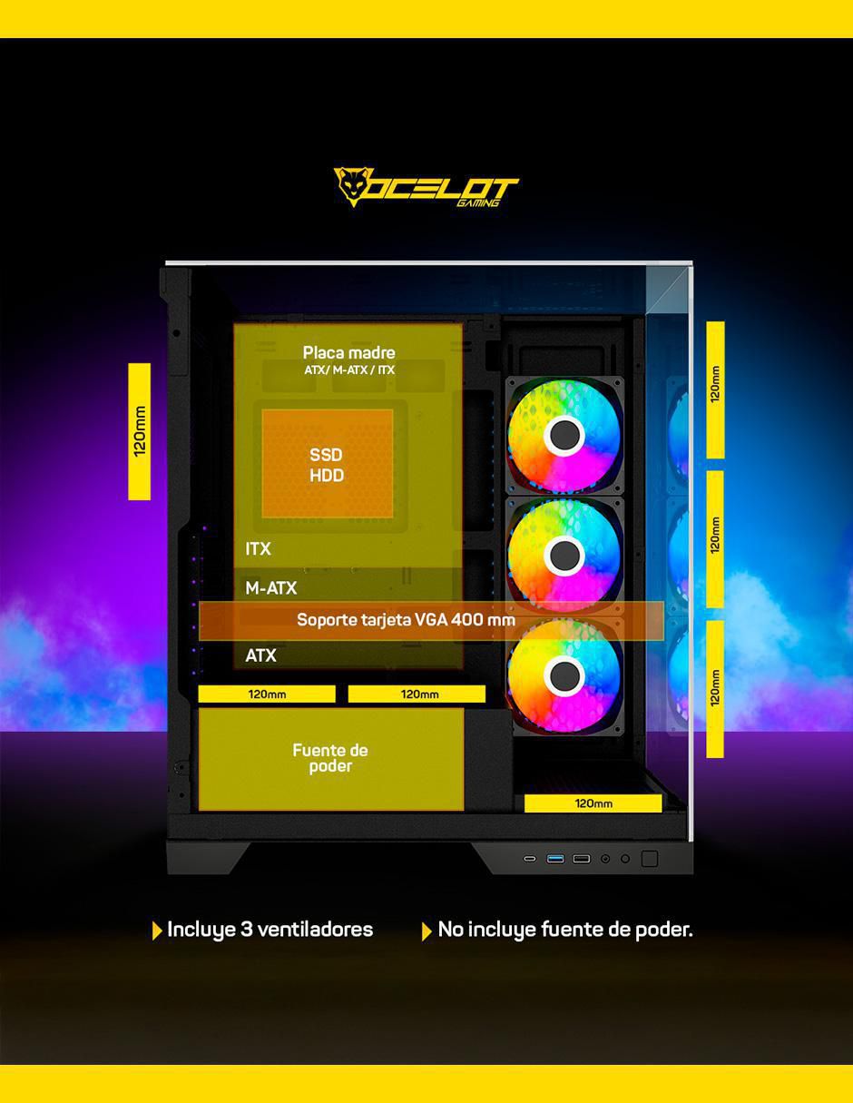 Gabinete Glass Hunter 3 3