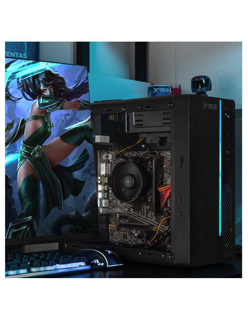 Computadora gamer XTPCR316GBVEGA8MUB 23.8 pulgadas Full HD AMD Ryzen 3 AMD Radeon Vega 8 16 GB RAM 500 GB SSD 4