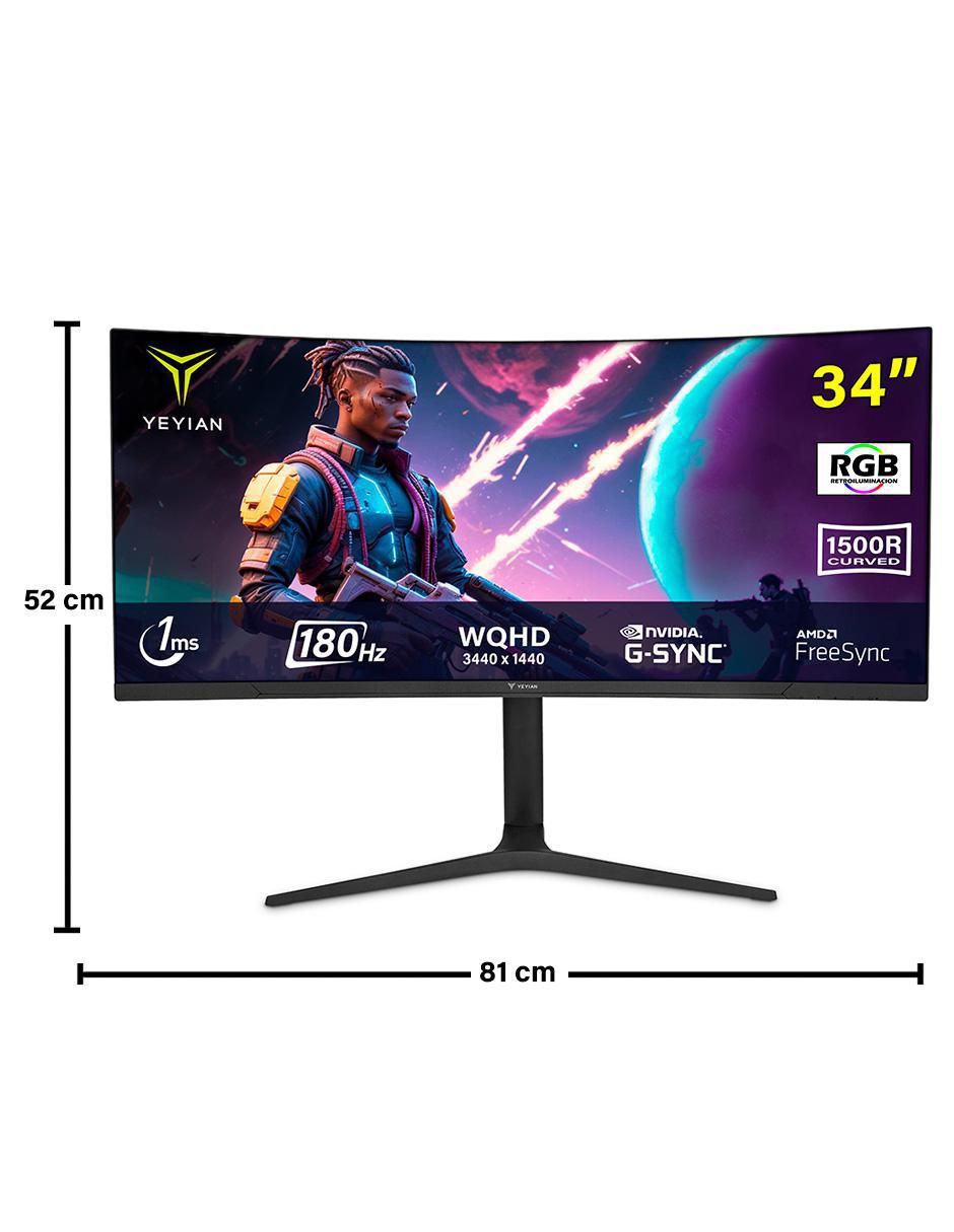 Monitor gamer standard WQHD 34 pulgadas PROACT YMC-FV234 CURVO 16
