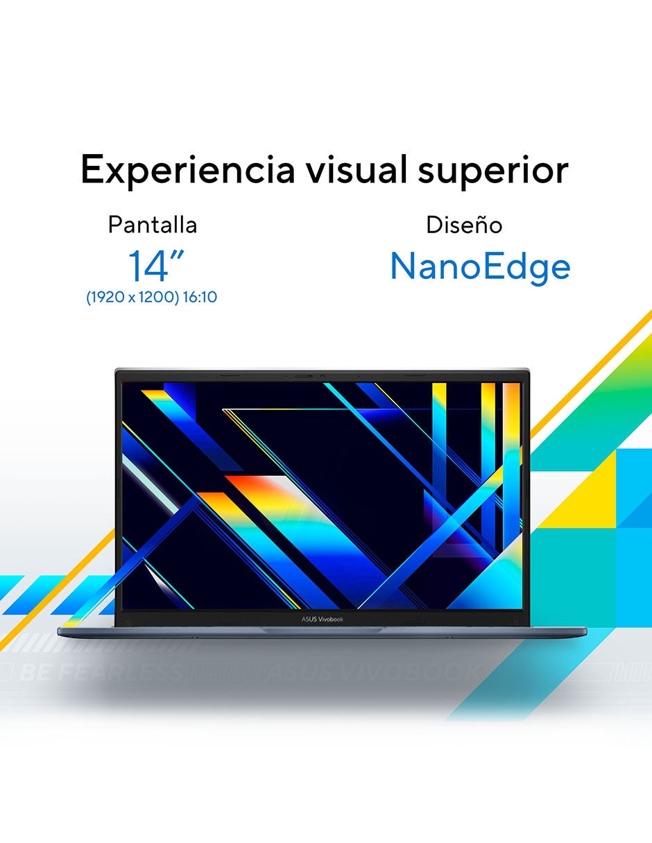 Laptop Vivobook 14 14 pulgadas WUXGA Intel Core i7 Intel UHD Graphics 16 GB RAM 512 GB SSD 5