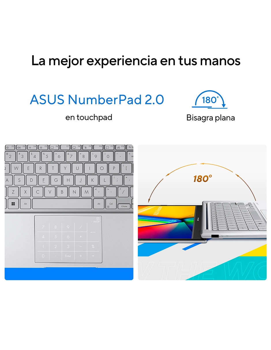 Laptop Vivobook 14 14 pulgadas WUXGA Intel Core i7 Intel UHD Graphics 16 GB RAM 512 GB SSD 7