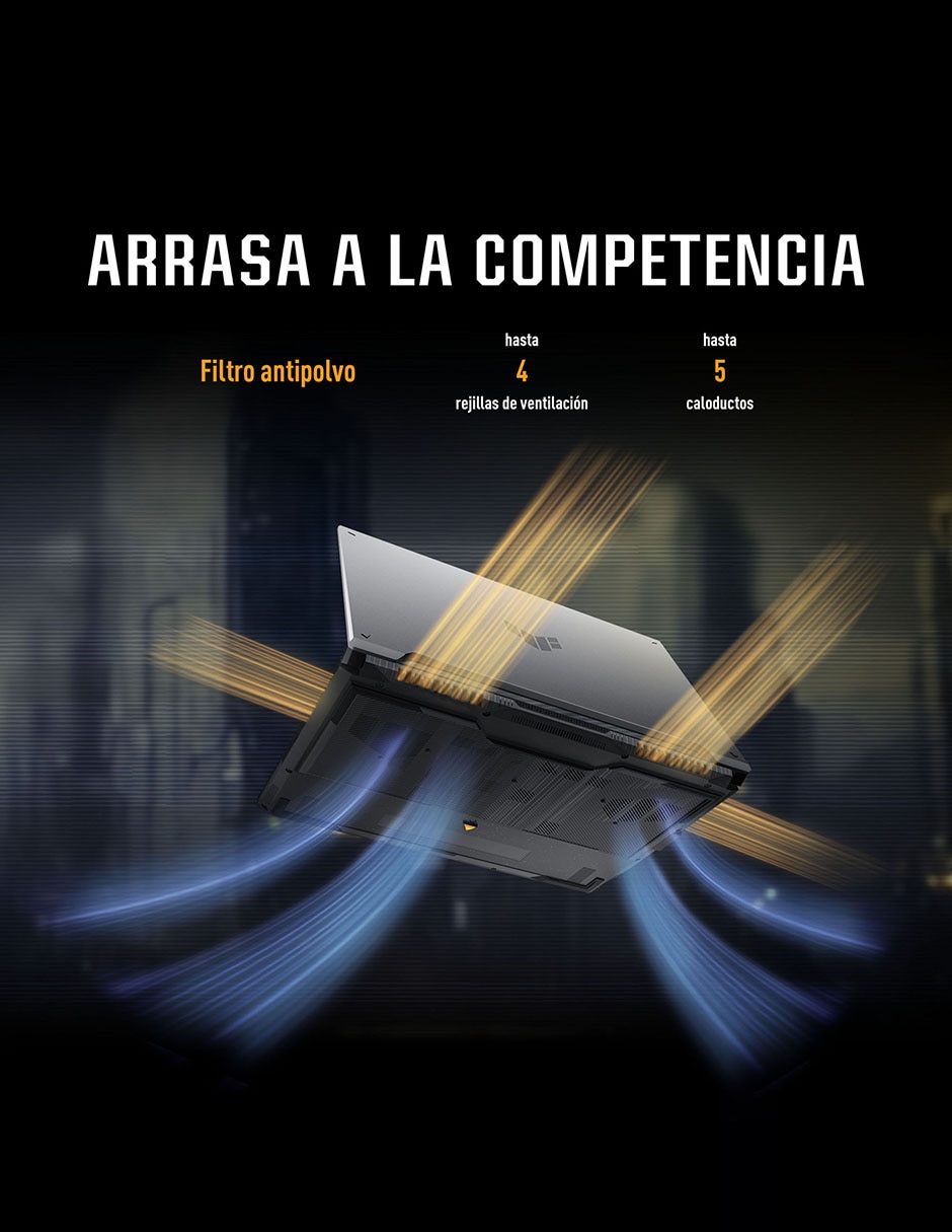 Laptop gamer TUF Gaming G16 16 pulgadas Full HD+ Intel Core i7 NVIDIA GeForce RTX 4050 16 GB RAM 512 GB SSD 6