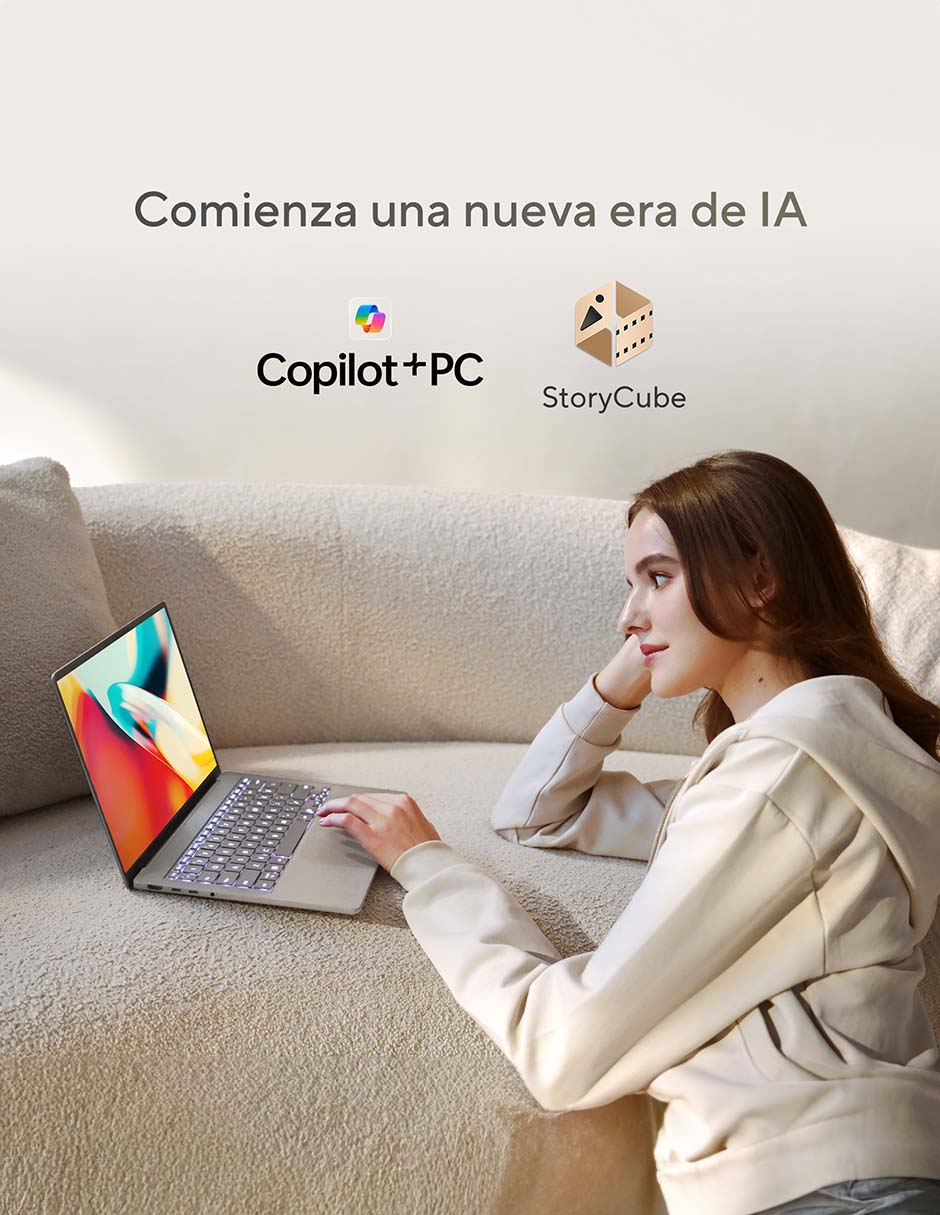 Laptop Zenbook A14 14 pulgadas WUXGA Snapdragon X Qualcomm Adreno 16 GB RAM 512 GB SSD 14