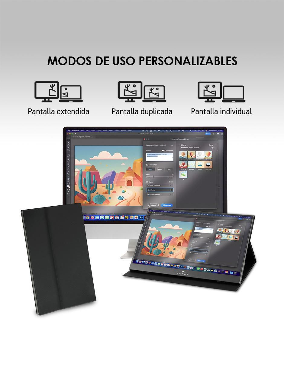 Monitor portátil Full HD 15.6 pulgadas 5